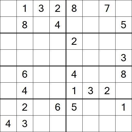 Sudoku 8x8 - Difficile