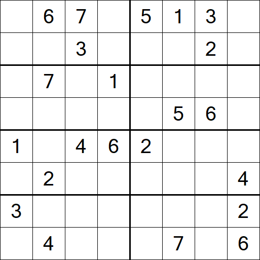 Sudoku 8x8 - Schwierig
