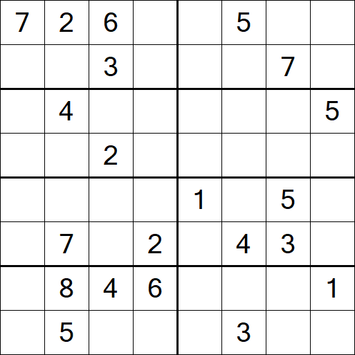 Sudoku 8x8 - Difficile