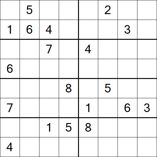 Sudoku 8x8 - Difficile