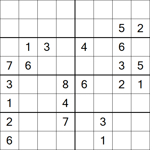 Sudoku 8x8 - Difficile