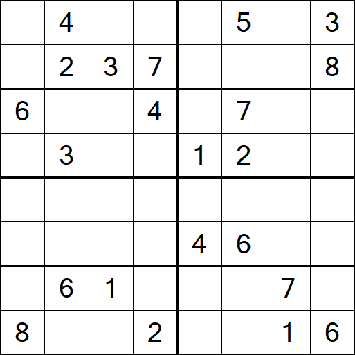 Sudoku 8x8 - Hard