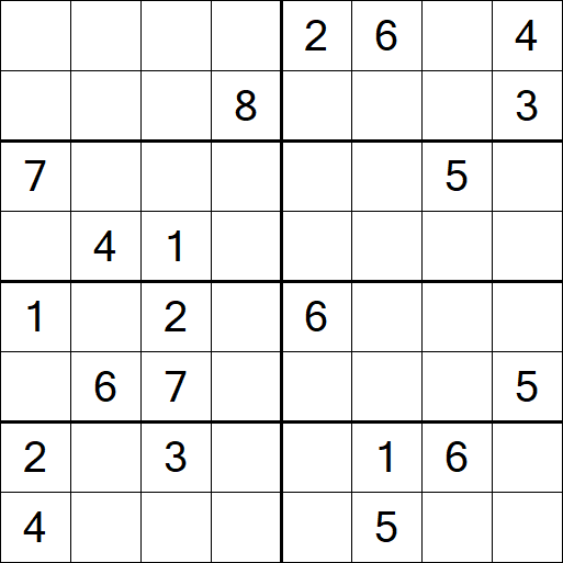 Sudoku 8x8 - Difficile
