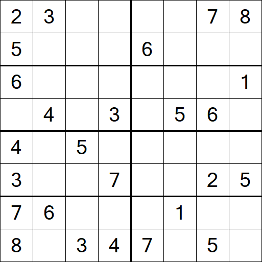 Sudoku 8x8 - Medium