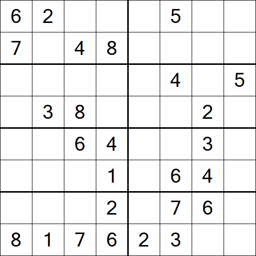 Sudoku 8x8 - Medium