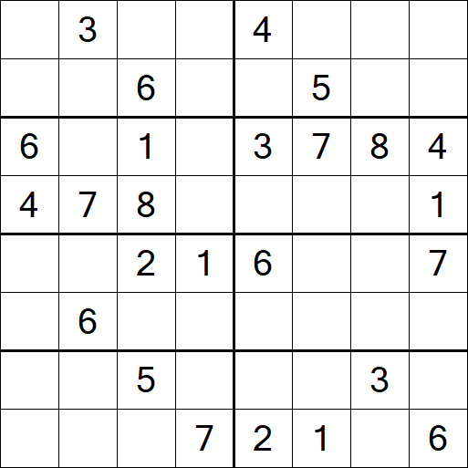 Sudoku 8x8 - Medium
