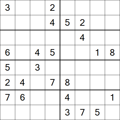 Sudoku 8x8 - Medium