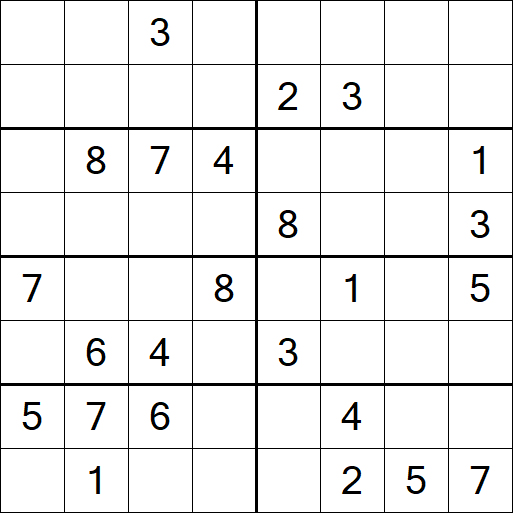 Sudoku 8x8 - Medium