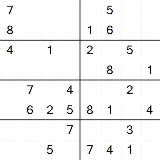 Sudoku 8x8 - Medium