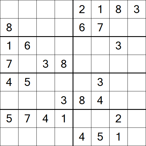 Sudoku 8x8 - Moyen