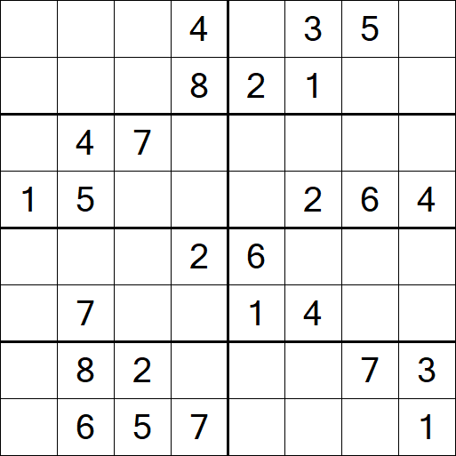 Sudoku 8x8 - Medio