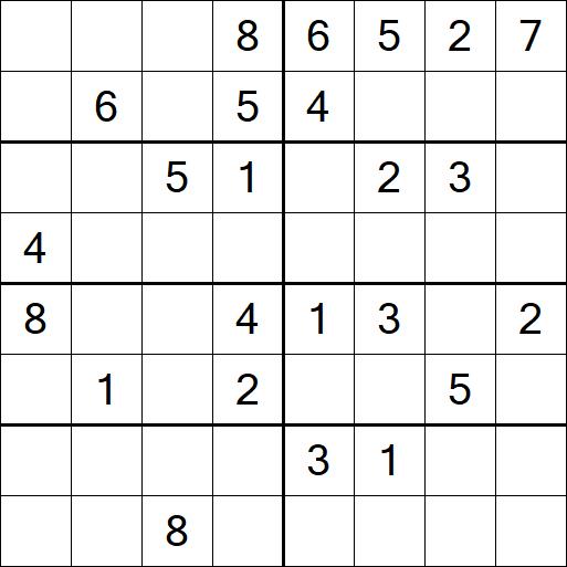Sudoku 8x8 - Medium