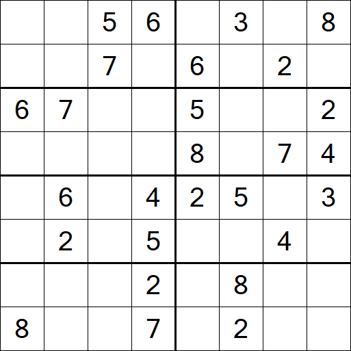 Sudoku 8x8 - Medium