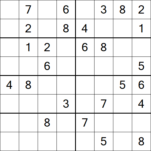 Sudoku 8x8 - Medium