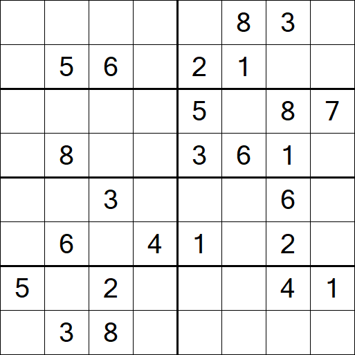 Sudoku 8x8 - Medium