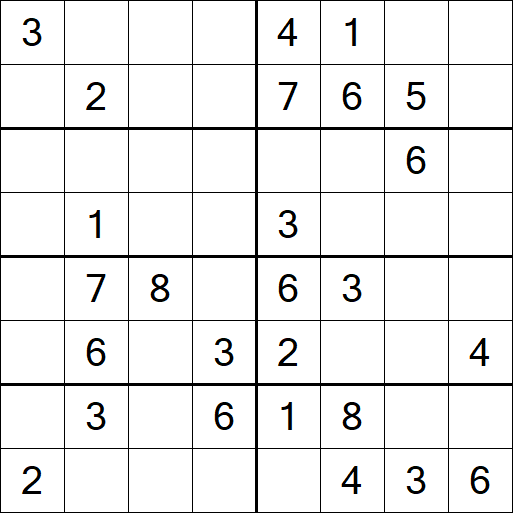 Sudoku 8x8 - Mittel