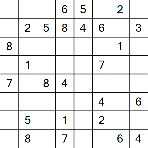 Sudoku 8x8 - Medium