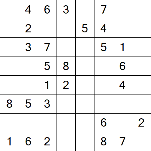 Sudoku 8x8 - Medium