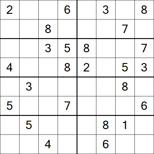 Sudoku 8x8 - Medium