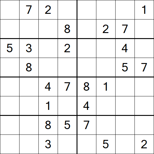 Sudoku 8x8 - Medium