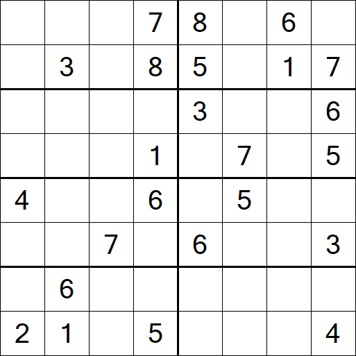Sudoku 8x8 - Medium