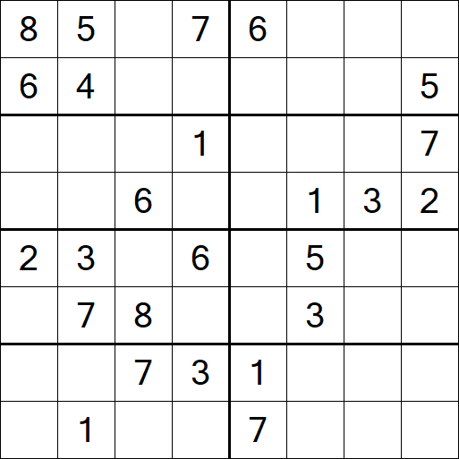Sudoku 8x8 - Medium