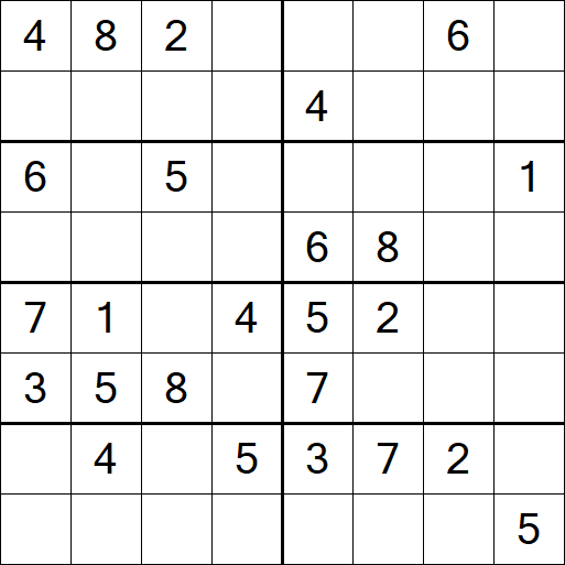 Sudoku 8x8 - Mittel