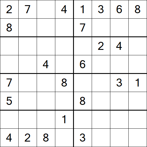 Sudoku 8x8 - Médio