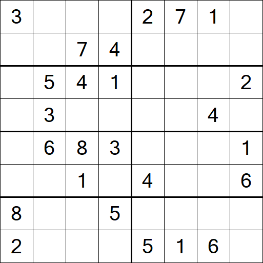 Sudoku 8x8 - Médio