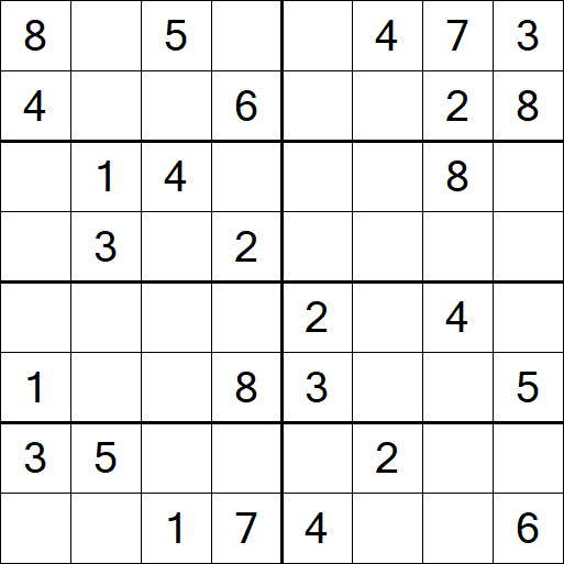 Sudoku 8x8 - Médio