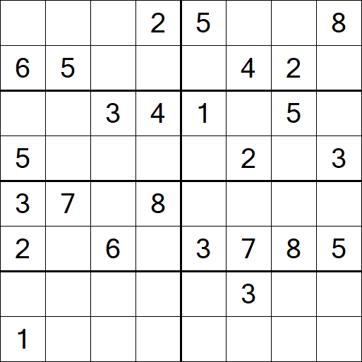 Sudoku 8x8 - Médio