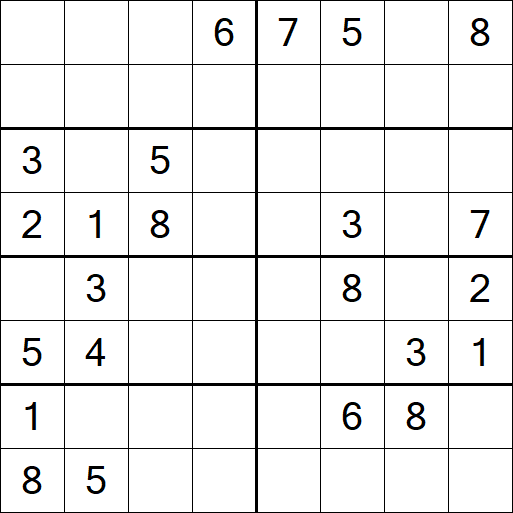 Sudoku 8x8 - Medio