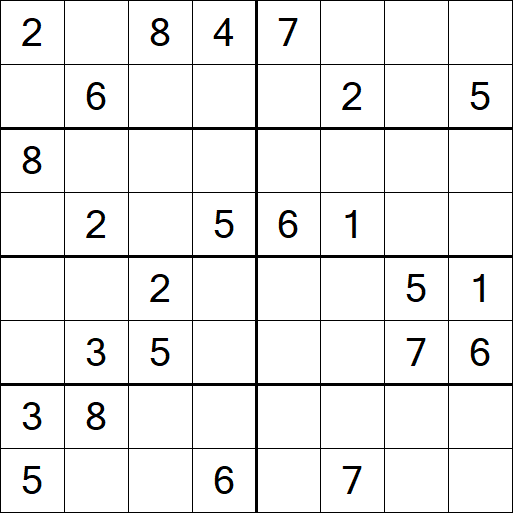 Sudoku 8x8 - Medio
