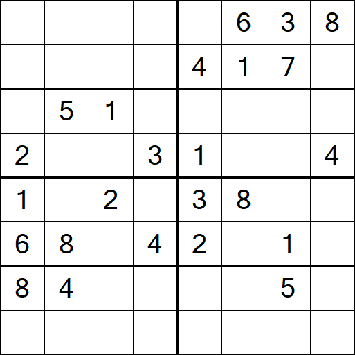 Sudoku 8x8 - Medio