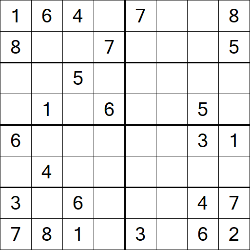 Sudoku 8x8 - Medio