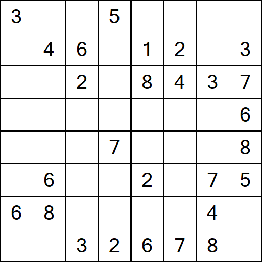Sudoku 8x8 - Medio