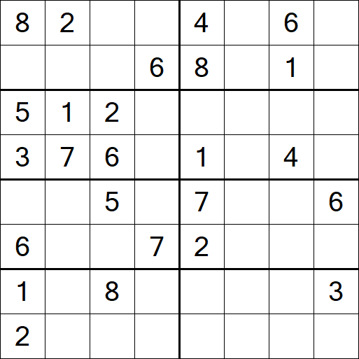 Sudoku 8x8 - Medio