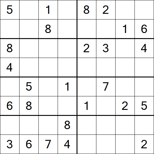 Sudoku 8x8 - Medio