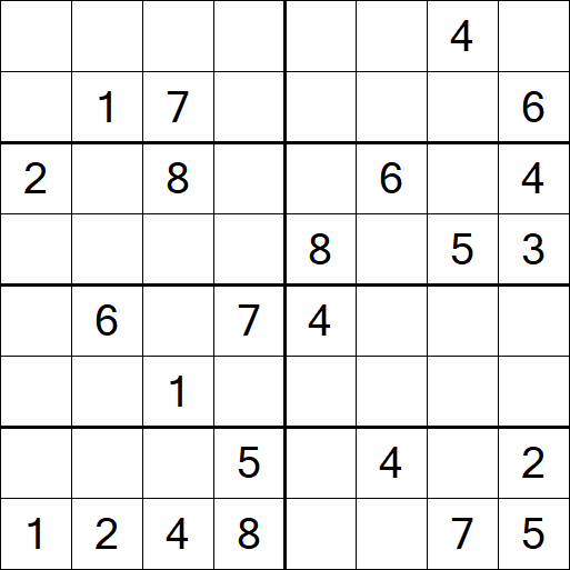 Sudoku 8x8 - Medio