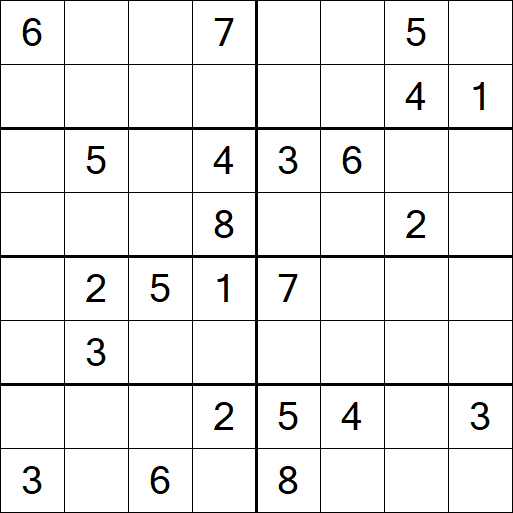 Sudoku 8x8 - Medio