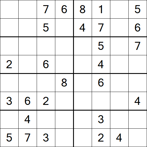 Sudoku 8x8 - Medio