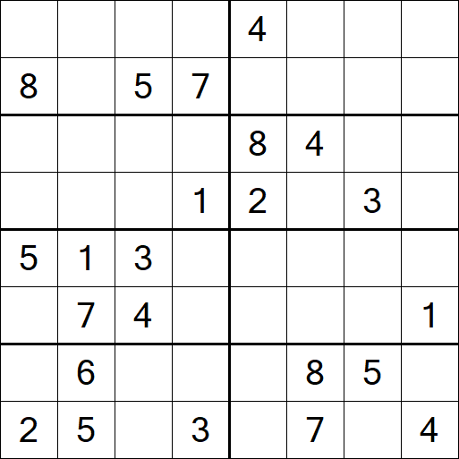 Sudoku 8x8 - Medio