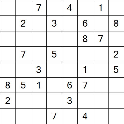 Sudoku 8x8 - Medio