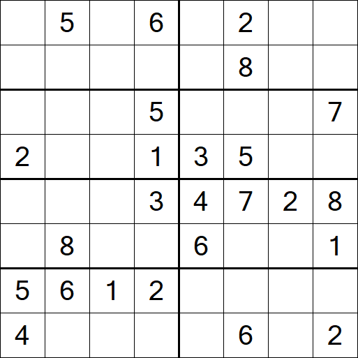 Sudoku 8x8 - Medio