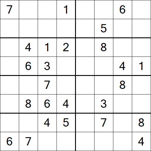 Sudoku 8x8 - Medio