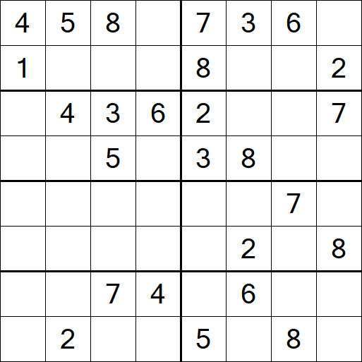 Sudoku 8x8 - Medio