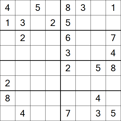 Sudoku 8x8 - Medio