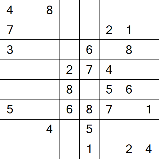 Sudoku 8x8 - Medio