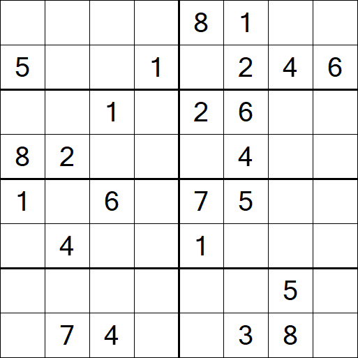 Sudoku 8x8 - Medio