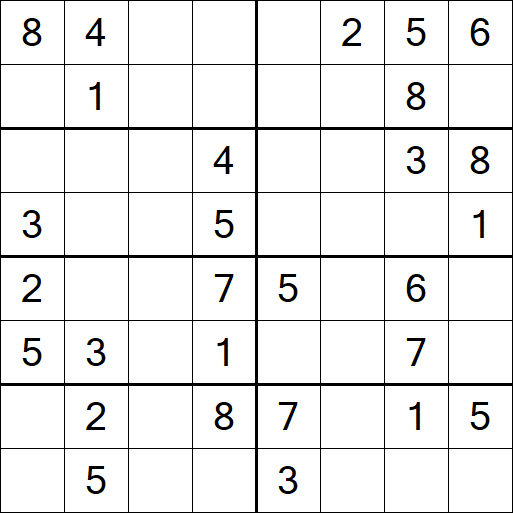 Sudoku 8x8 - Medio